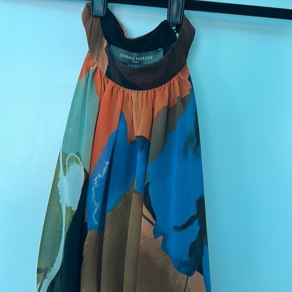 Sandro Ferrone wide leg, high neck jumpsuit - Picture 5 of 7